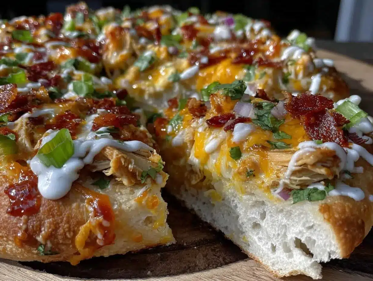 BBQ Ranch Chicken Pizza preparation steps