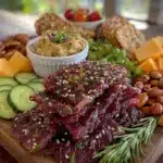 beef jerky charcuterie board - featured image