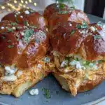 Buffalo chicken sliders - featured image