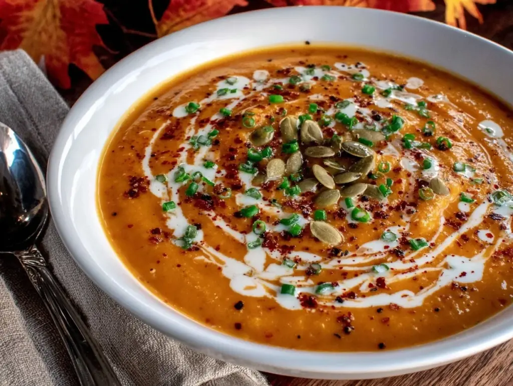 butternut squash and apple bisque - featured image