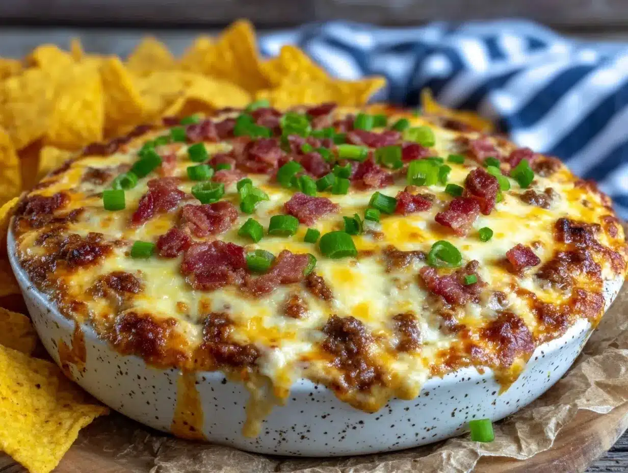 cheeseburger dip preparation steps