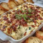 cheesy bacon spinach dip - featured image
