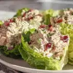 chicken salad lettuce wraps - featured image
