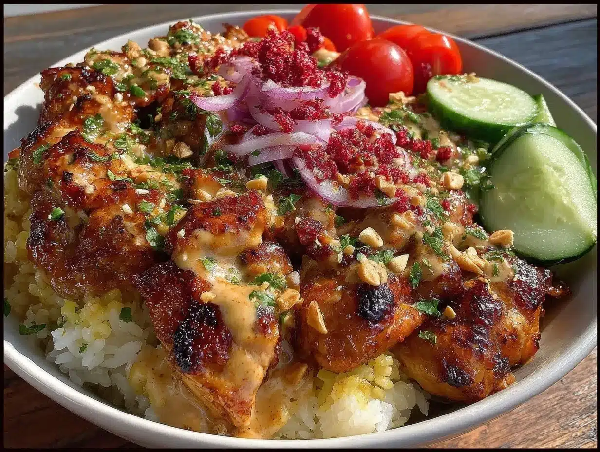 chicken shawarma bowl preparation steps