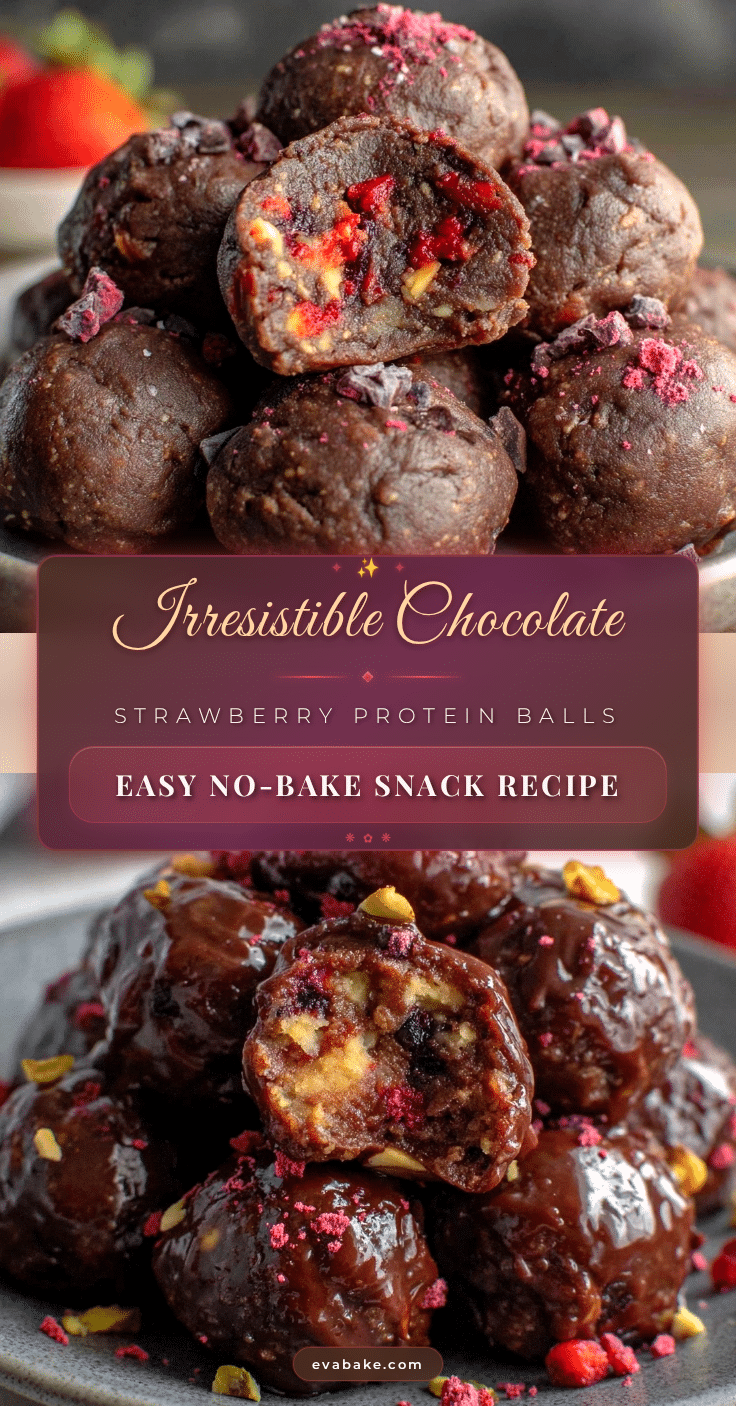 chocolate-covered strawberry protein balls recipe