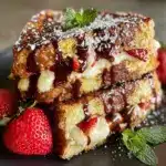 Chocolate-Covered Strawberry Stuffed French Toast - featured image
