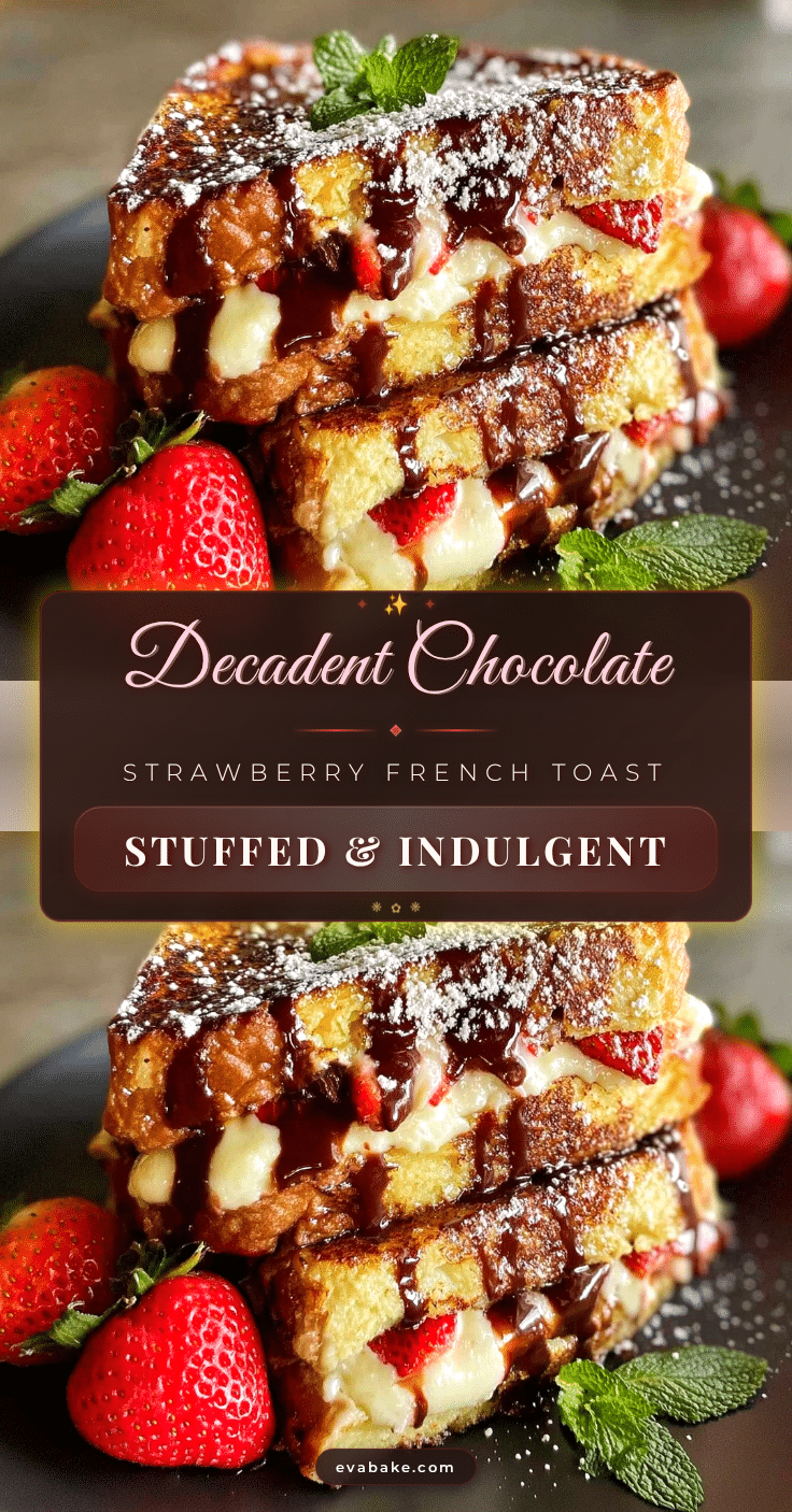 Chocolate-Covered Strawberry Stuffed French Toast recipe