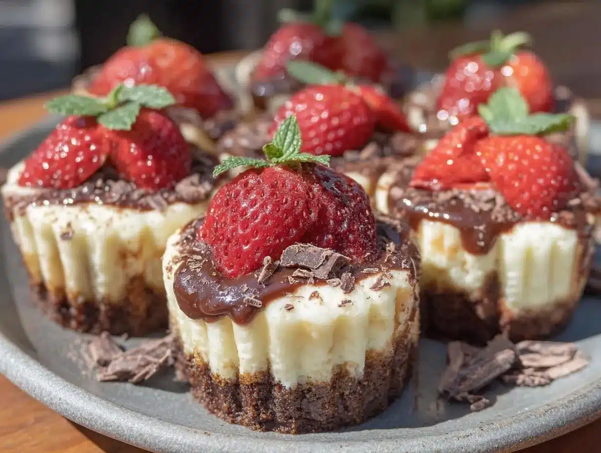 Chocolate-Covered Strawberry Tiramisu Cups preparation steps