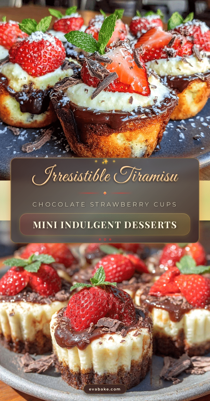 Chocolate-Covered Strawberry Tiramisu Cups recipe