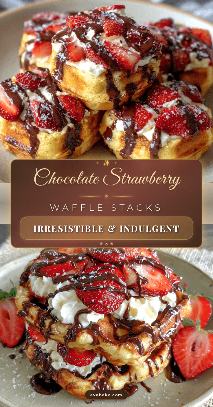 chocolate-dipped strawberry waffle stacks recipe