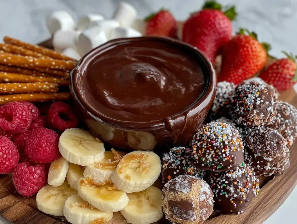 chocolate fondue board - featured image