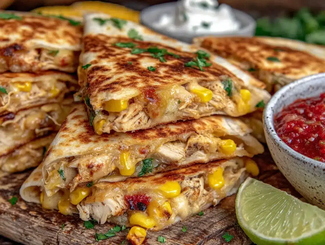 Cilantro Lime Chicken Quesadillas preparation steps