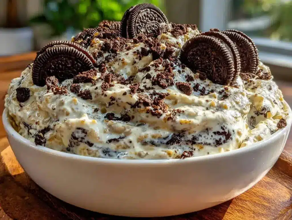 cookies and cream overnight oats - featured image