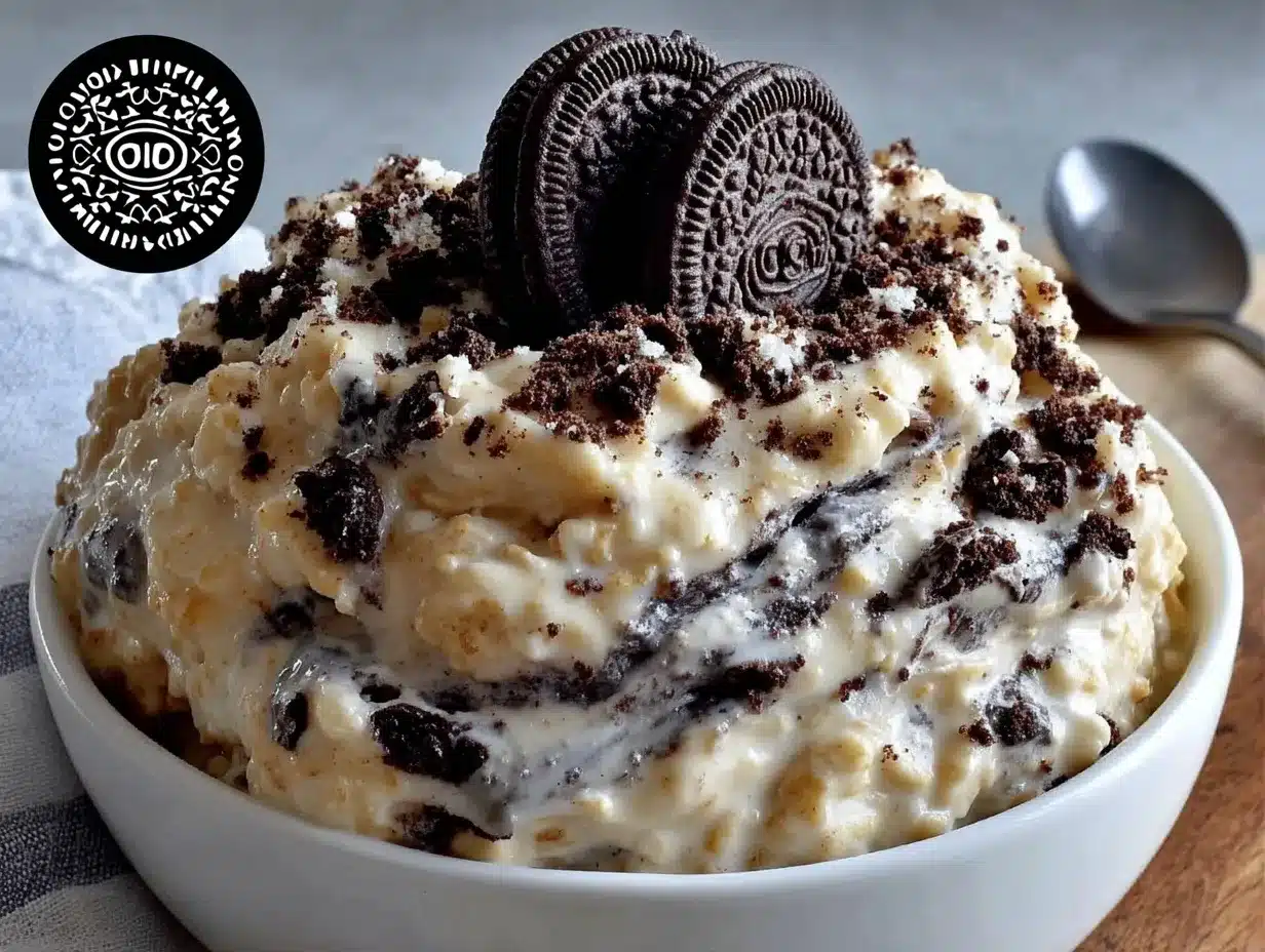 cookies and cream overnight oats preparation steps