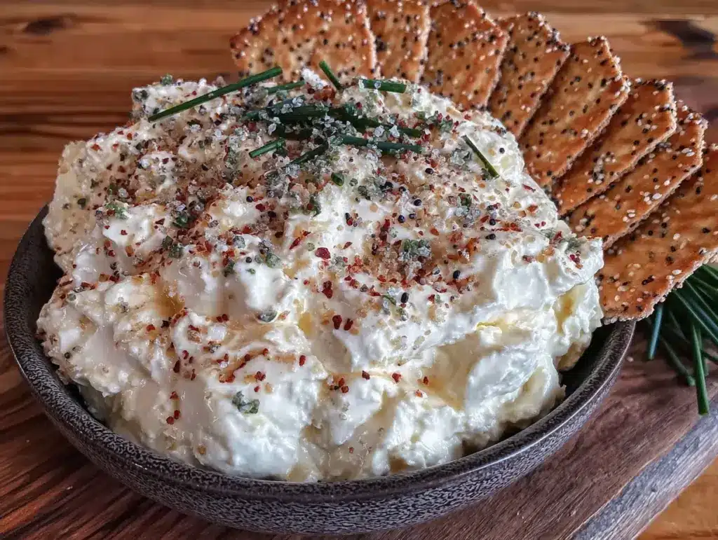 creamy cottage cheese everything bagel - featured image