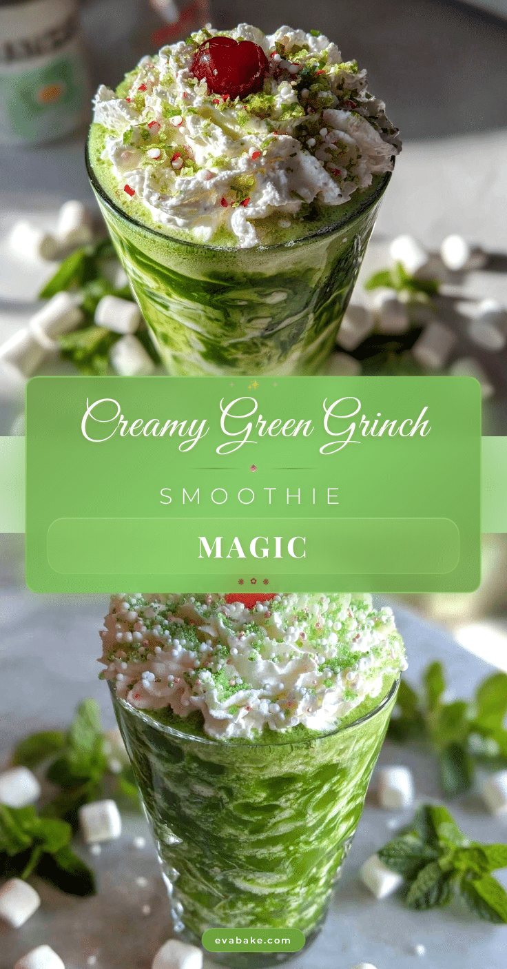 Creamy Green Grinch Smoothie recipe