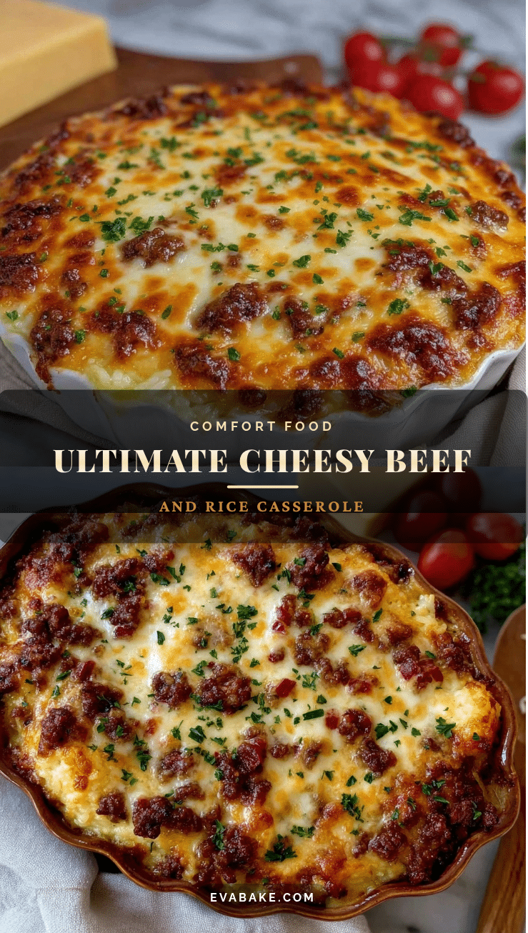 crispy cheesy beef and rice casserole recipe