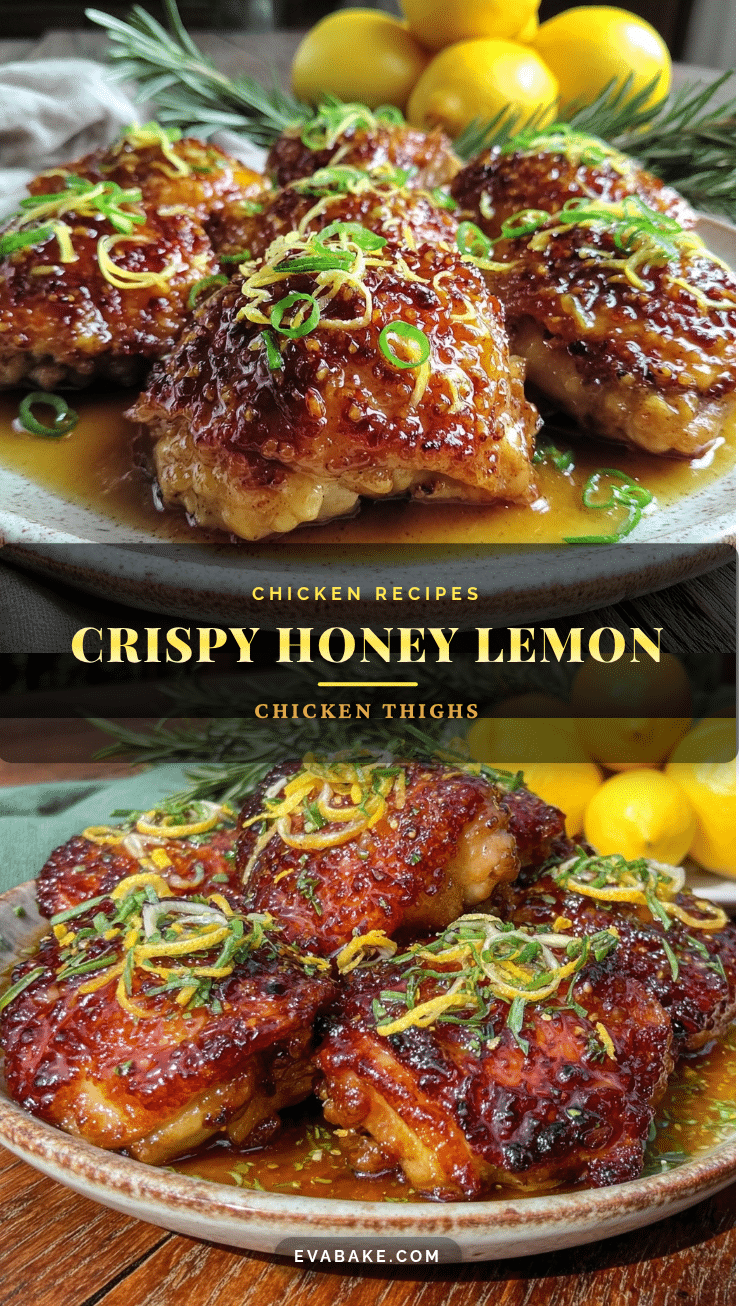 crispy honey lemon chicken thighs recipe