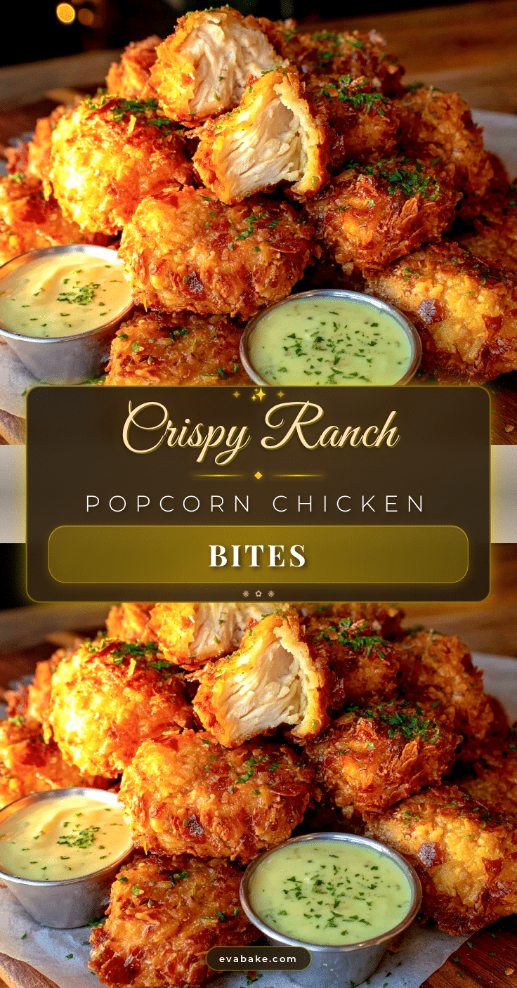 crispy ranch popcorn chicken bites recipe