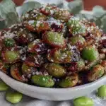 crispy roasted edamame - featured image