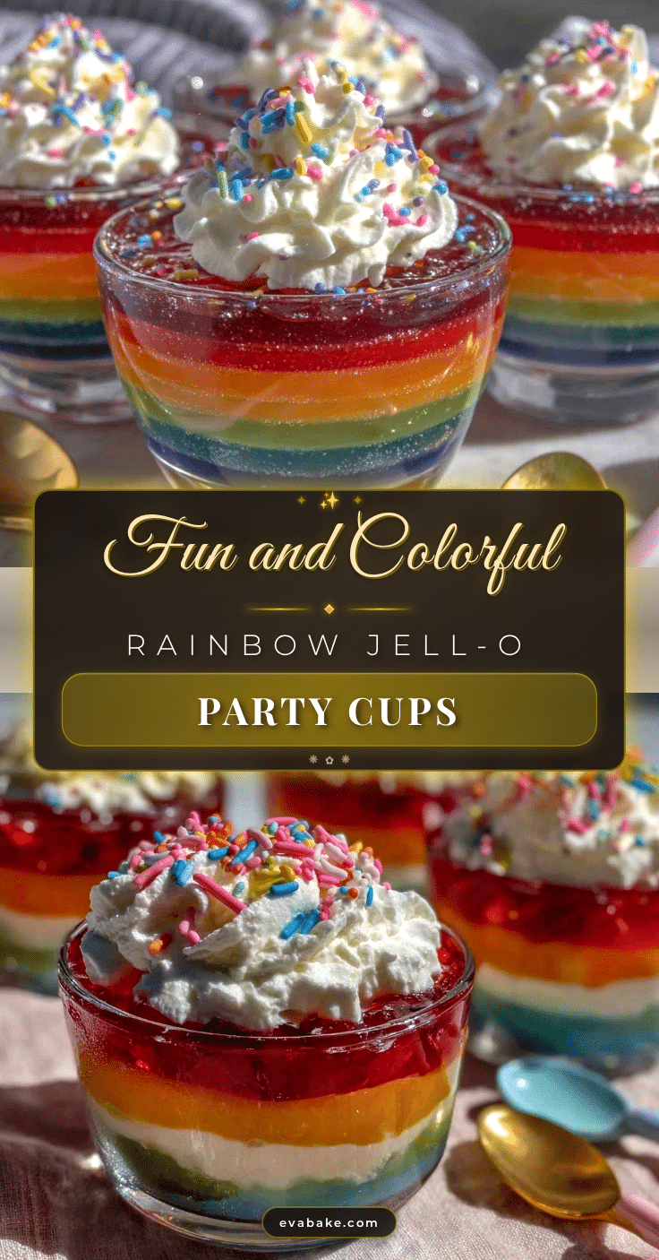 Dr. Seuss Rainbow Jell-O Cups recipe