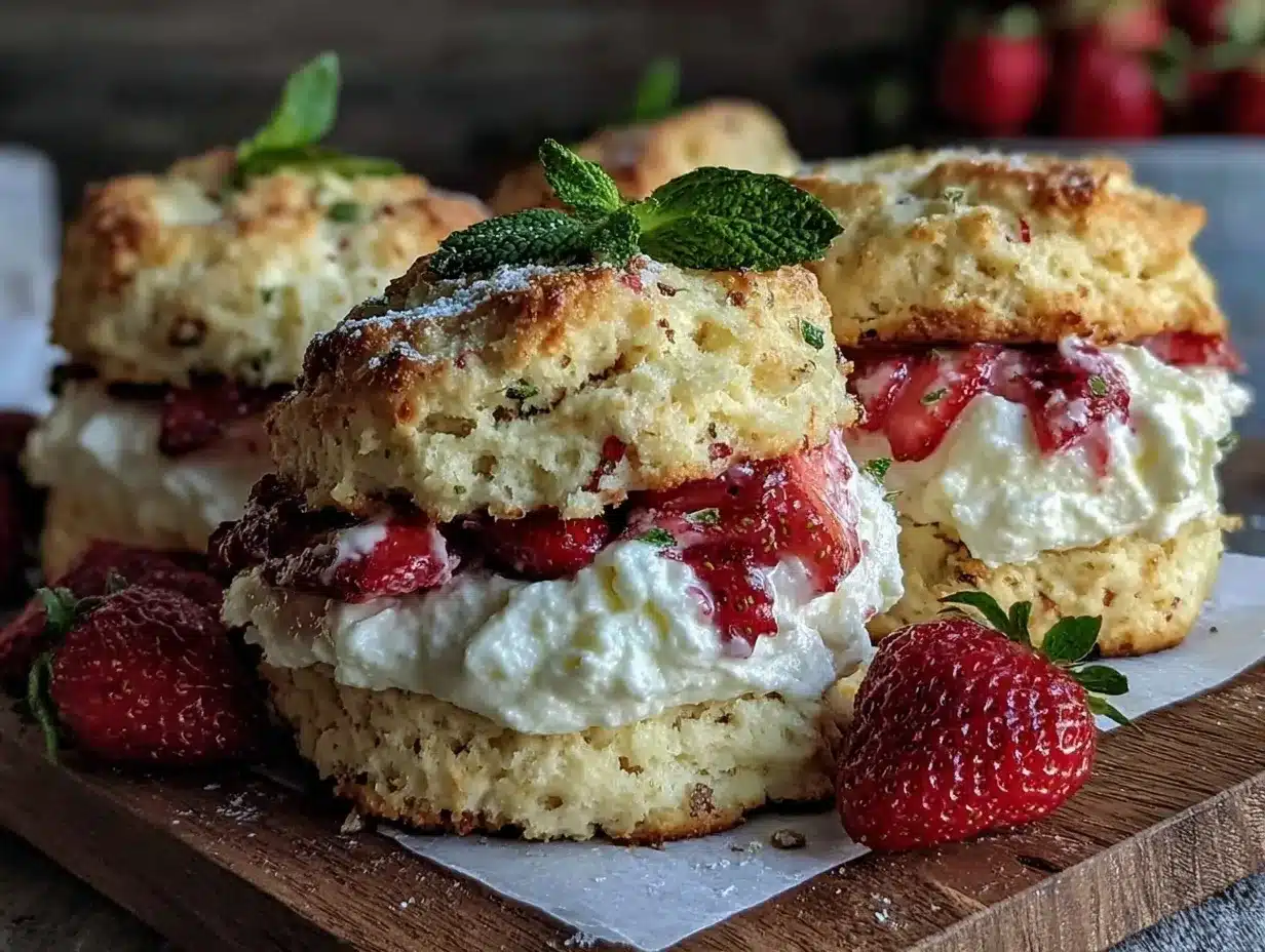 fluffy strawberry shortcakes preparation steps