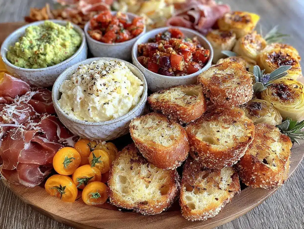 Galentine’s Bruschetta Board preparation steps