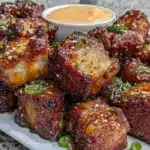 healthy air fryer pork bites - featured image