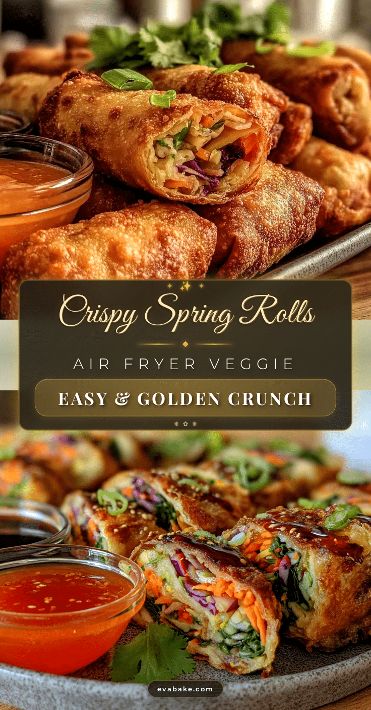 healthy air fryer veggie spring rolls recipe