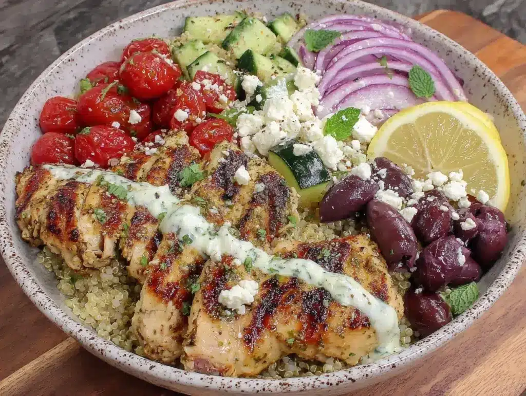 Healthy Greek Chicken Bowls - featured image