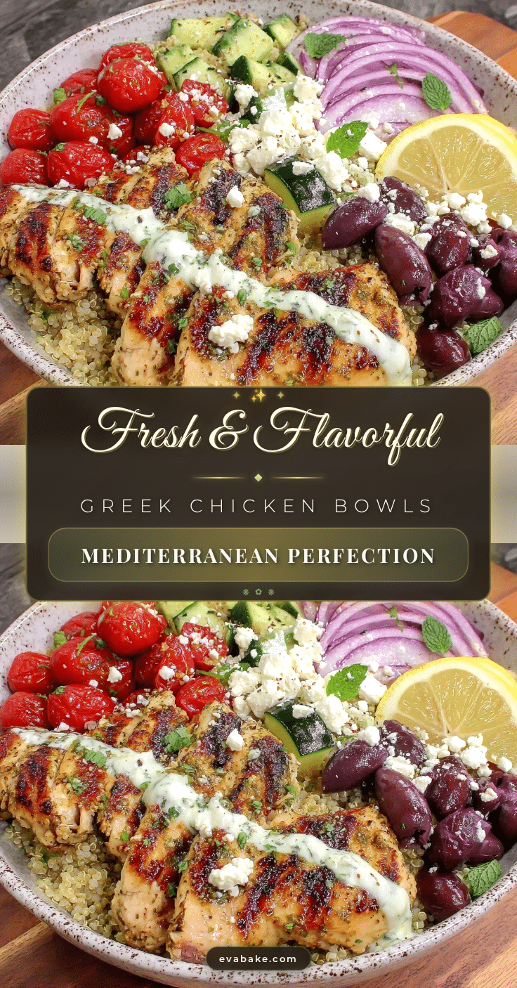 Healthy Greek Chicken Bowls recipe