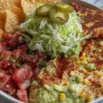 healthy low-cal taco dip - featured image