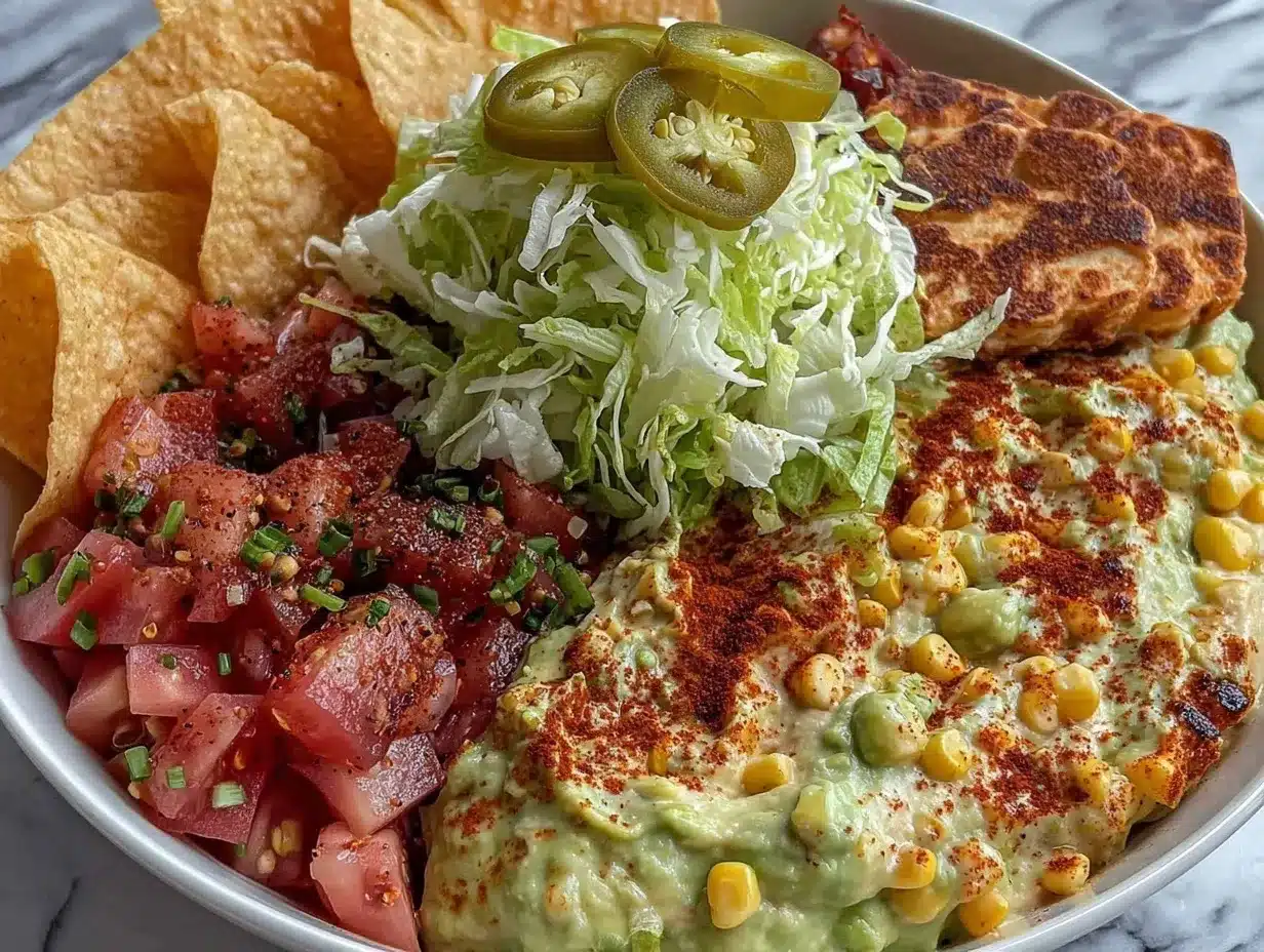 healthy low-cal taco dip preparation steps