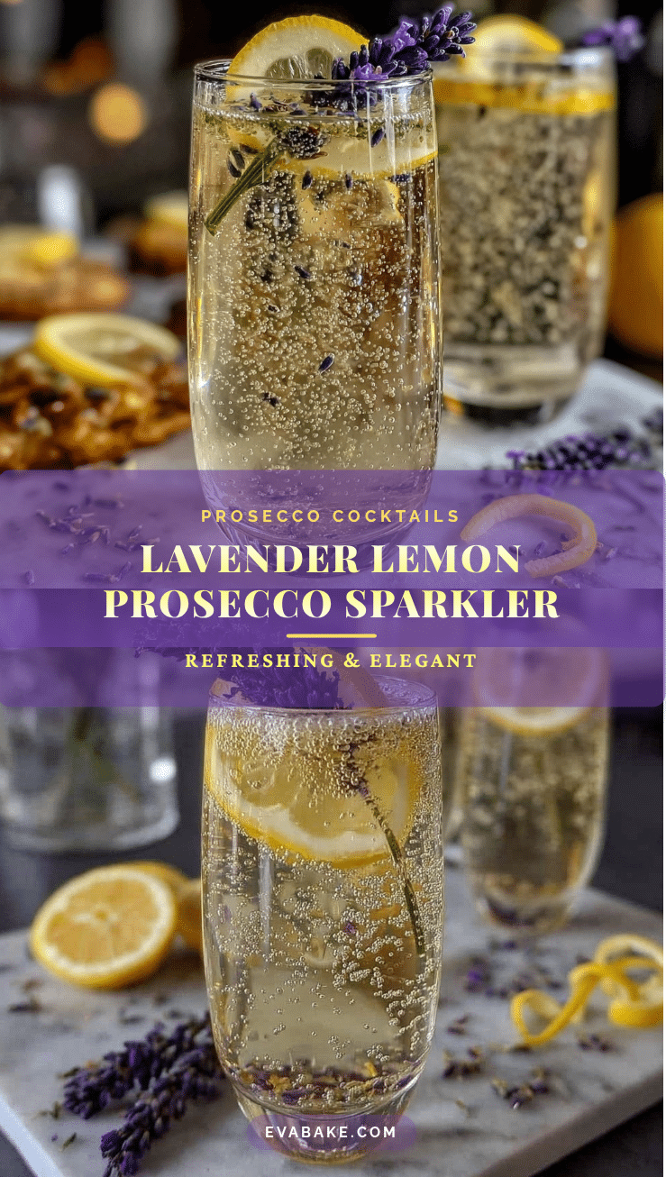 lavender lemon Prosecco sparkler recipe