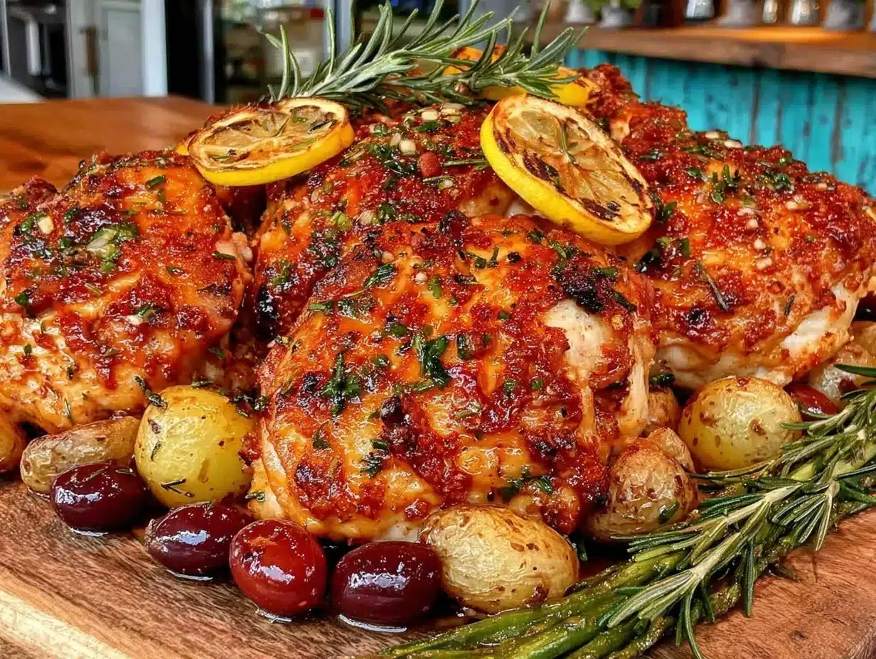 Lemon Herb Mediterranean Chicken preparation steps