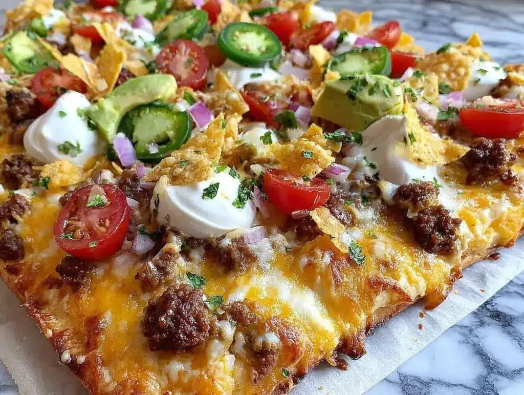 loaded nacho flatbread - featured image