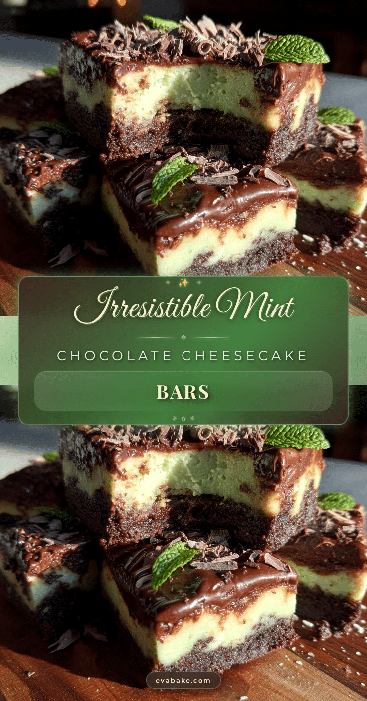 mint chocolate cheesecake bars recipe