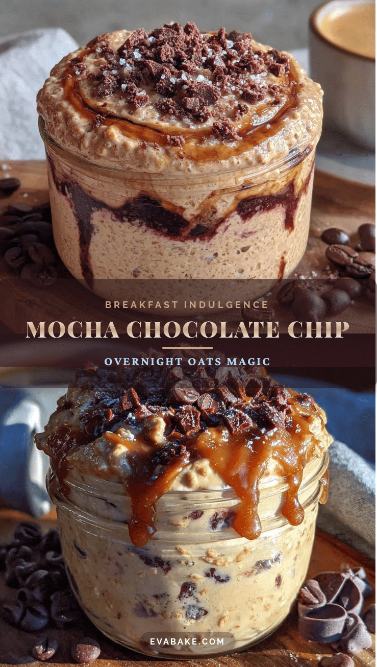 mocha chocolate chip overnight oats recipe