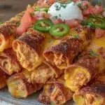 nacho chicken taquitos - featured image