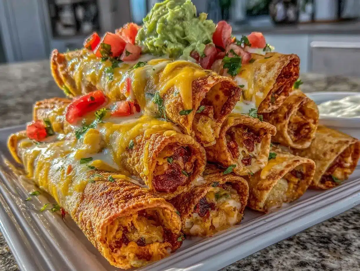nacho chicken taquitos preparation steps