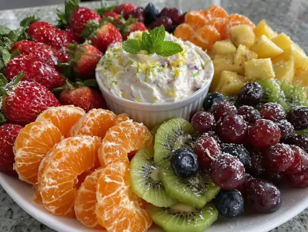 rainbow fruit platter - featured image