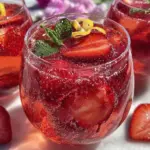 rosé strawberry mocktails - featured image