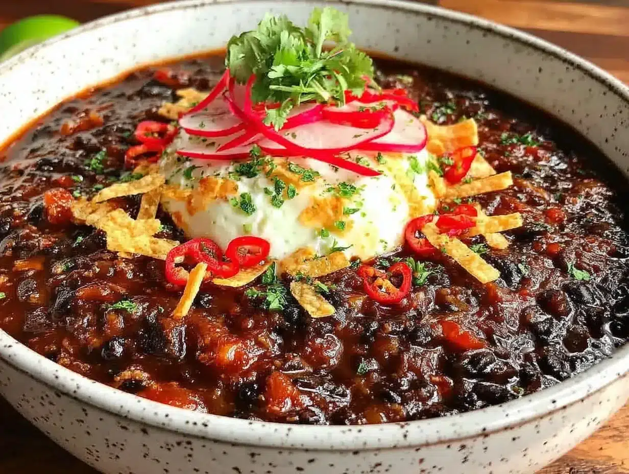 smoky black bean soup preparation steps