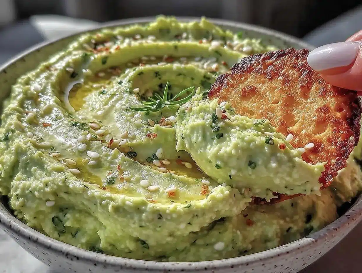 spinach basil hummus dip preparation steps