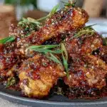 sticky Asian glazed chicken drumsticks - featured image