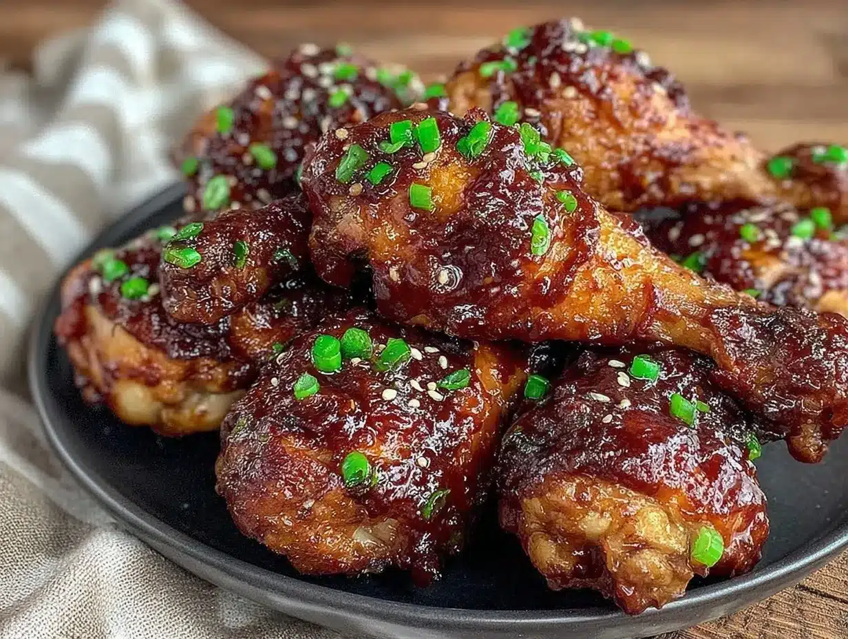 sticky Asian glazed chicken drumsticks preparation steps