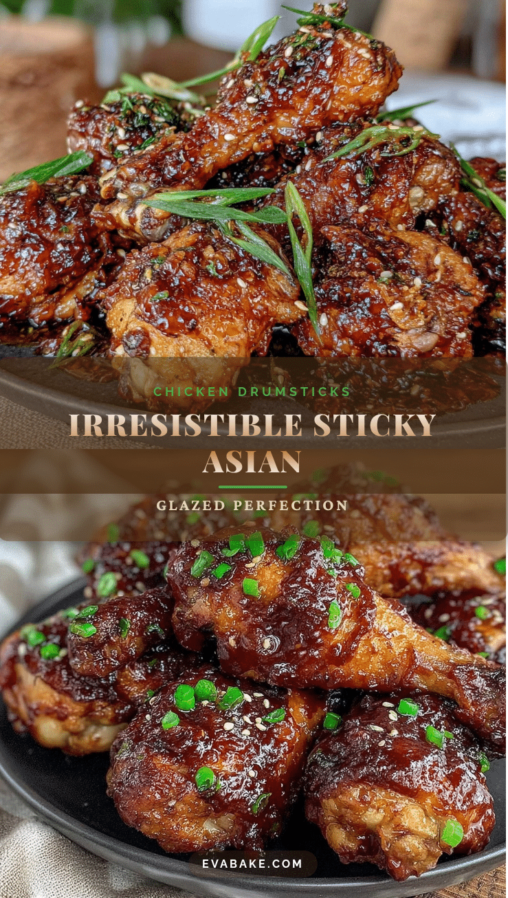 sticky Asian glazed chicken drumsticks recipe