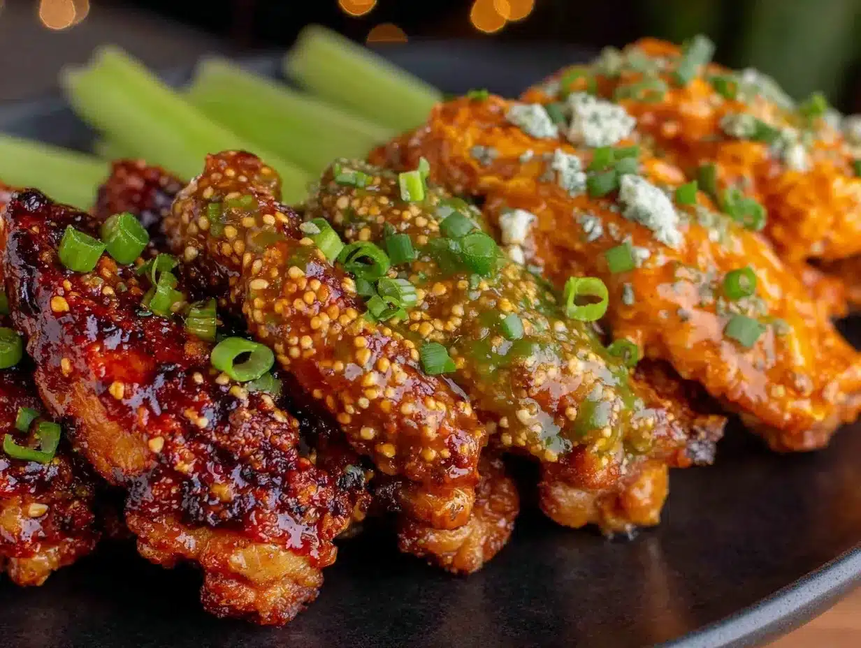 Sweet & Spicy Wing Trio preparation steps