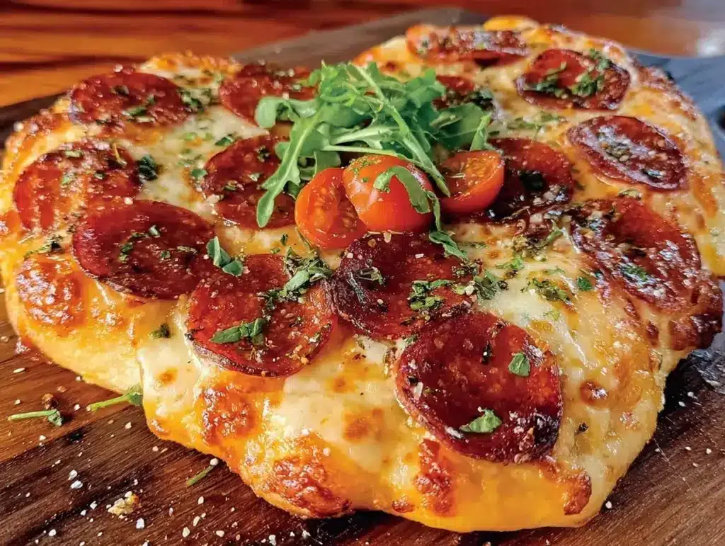 Valentine’s Heart-Shaped Pepperoni Pizza - featured image