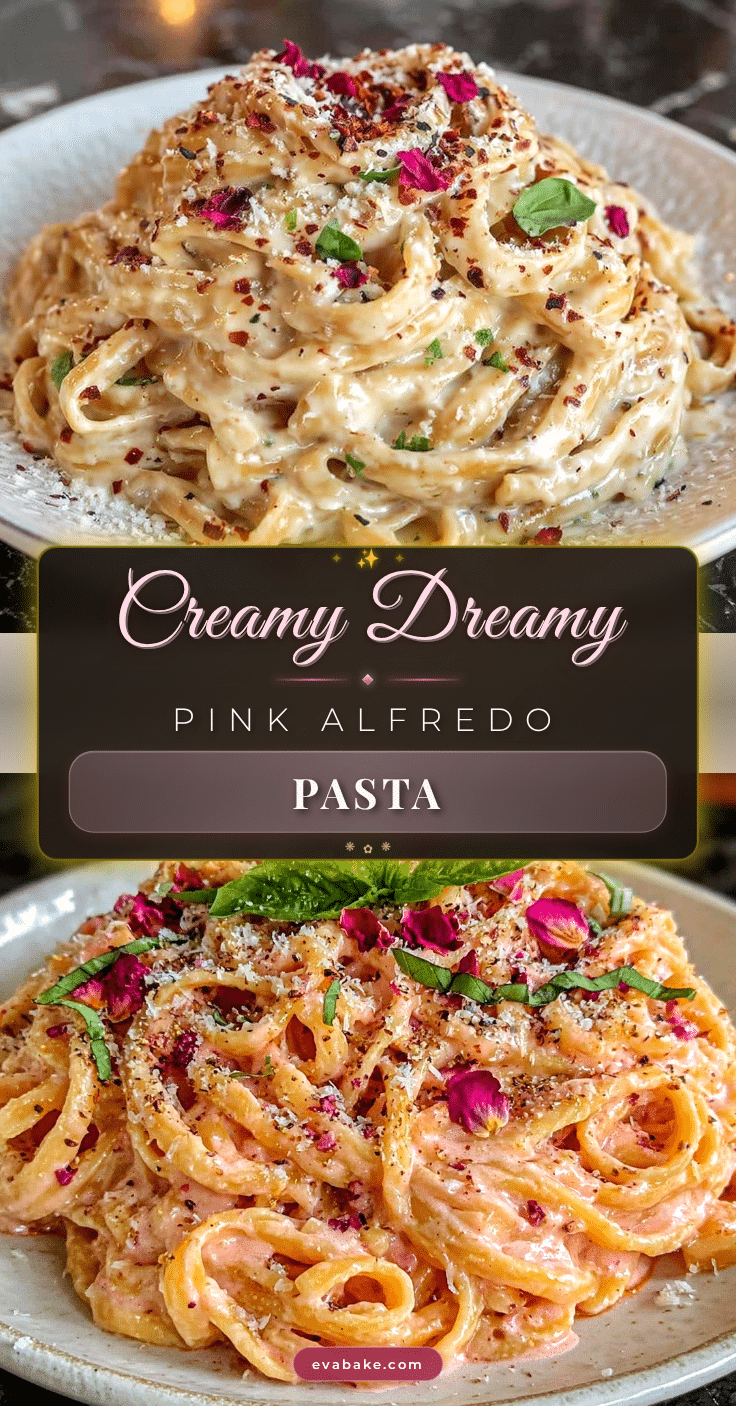 Valentine’s Pink Alfredo Pasta recipe